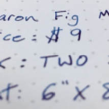 Baron Fig Mastermind Writing Sample close up