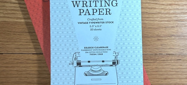 Vintage Writing Paper Cover