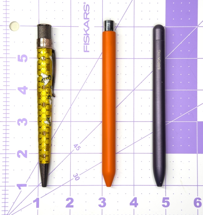 Retro 51 Rollerball Pen and Studio Neat Mark One pen and Baron Fig Squire pen